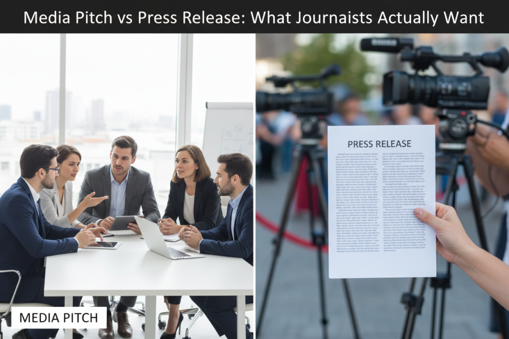 Media Pitch vs Press Release: What Journalists Actually Want