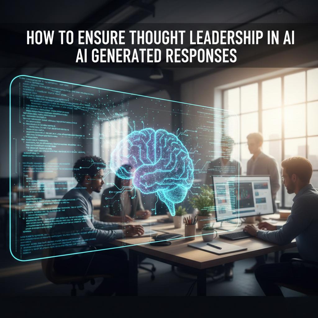 How to Ensure Thought Leadership in AI Generated Responses