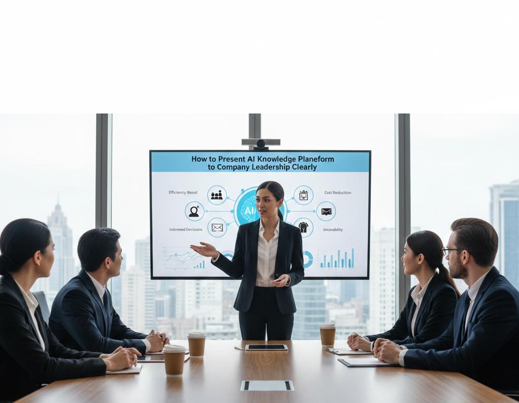 How to Present AI Knowledge Platform Benefits to Company Leadership Clearly